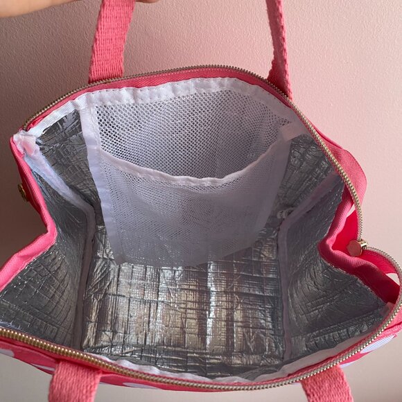 Kate Spade cute pink polka dot lunch bag - Picture 7 of 7